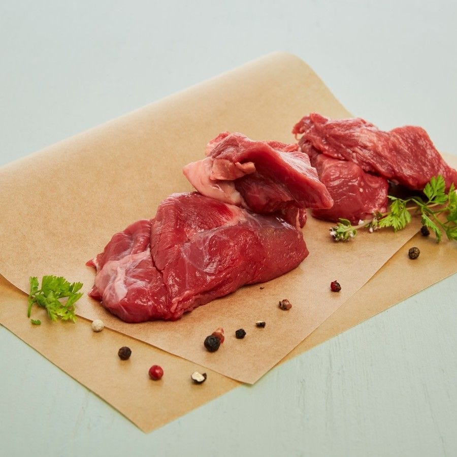 Assortiment de bœuf pour bourguignon Bio 40-60 g