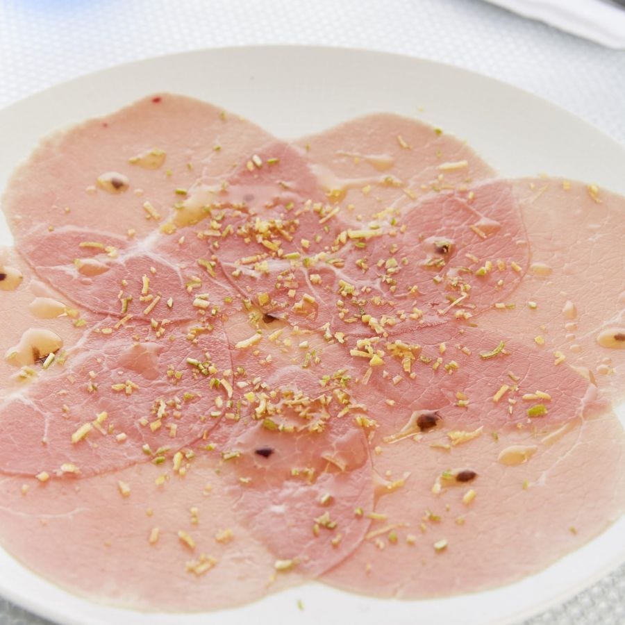 Carpaccio bœuf race Charolaise