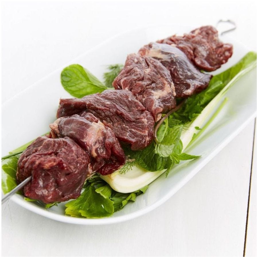Brochette d'onglet de bœuf