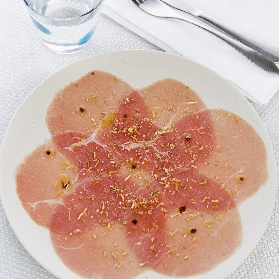 Carpaccio de bœuf race Charolaise