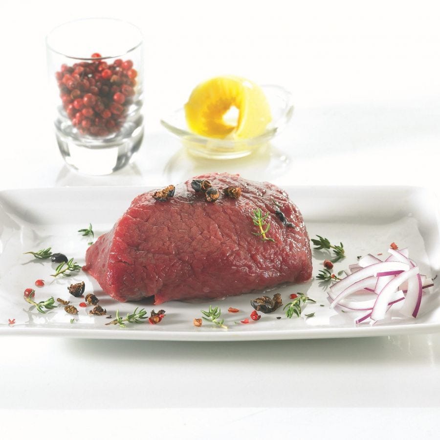 Pavé de cuissot d'autruche coupé main 115-135 g