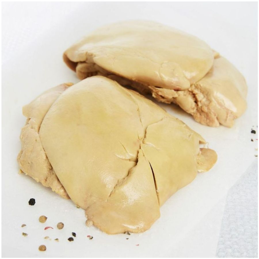 Foie gras de canard  premier choix déveiné en plaque
