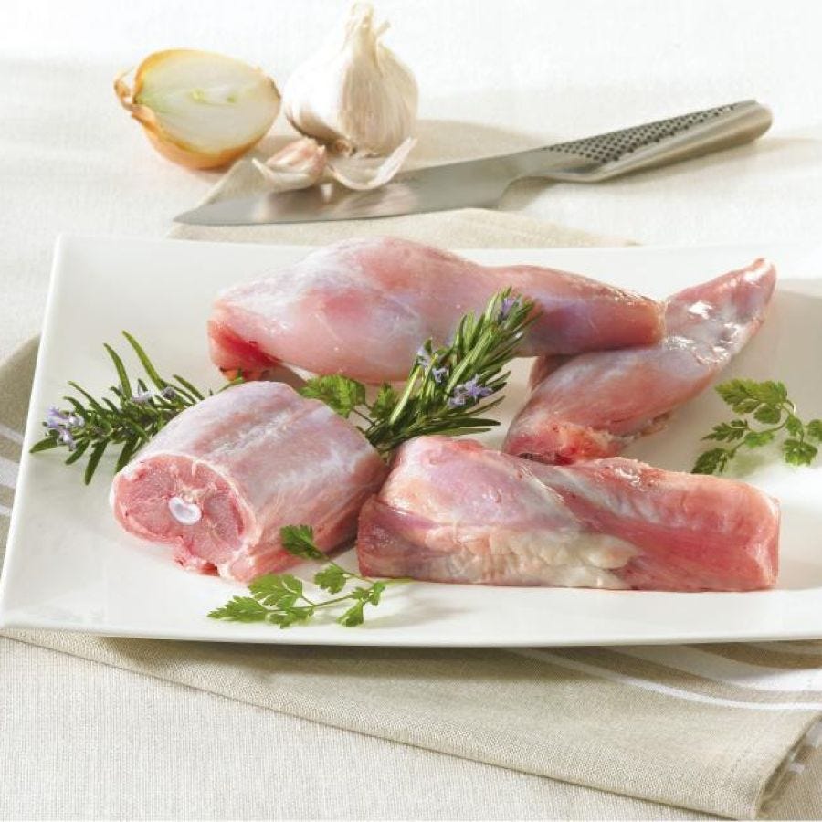 Découpe de lapin entier 