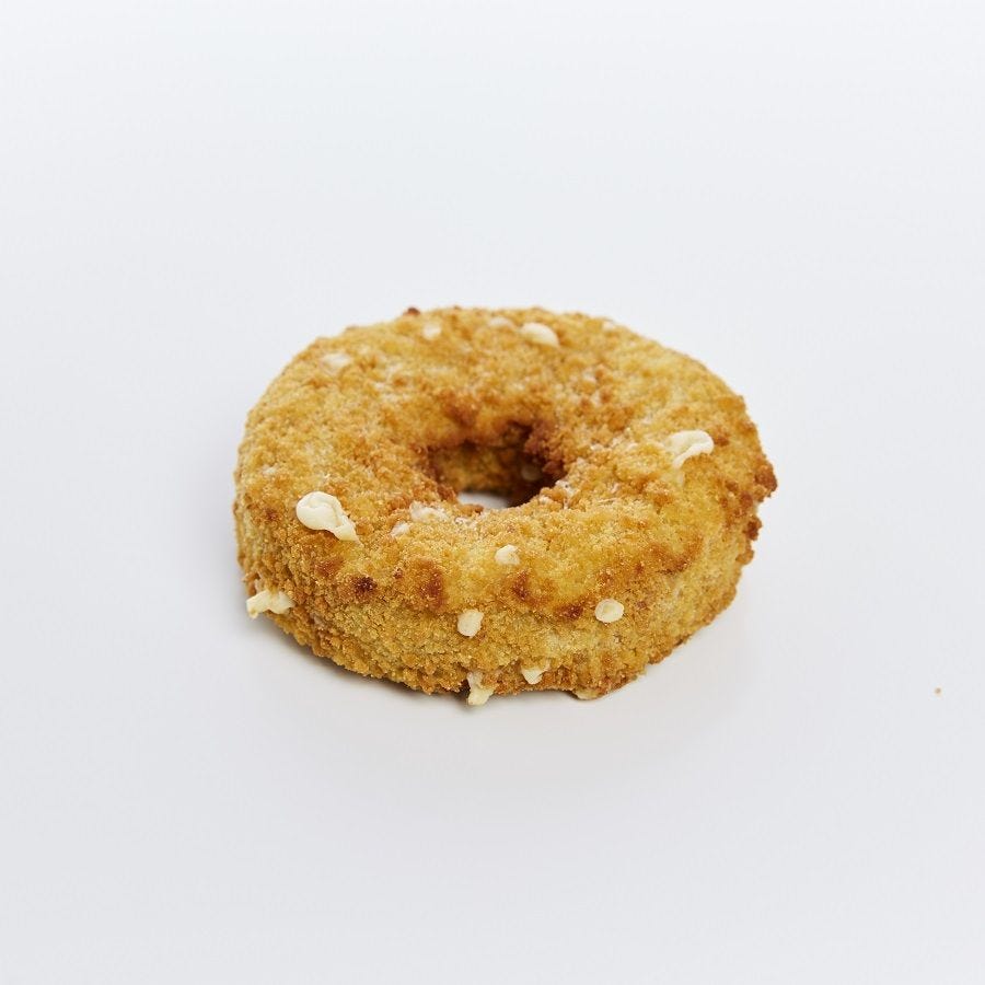 Donut de poulet et pépites de fromage pané