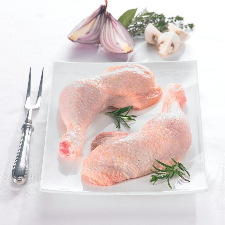 Cuisse de poule avec partie de dos