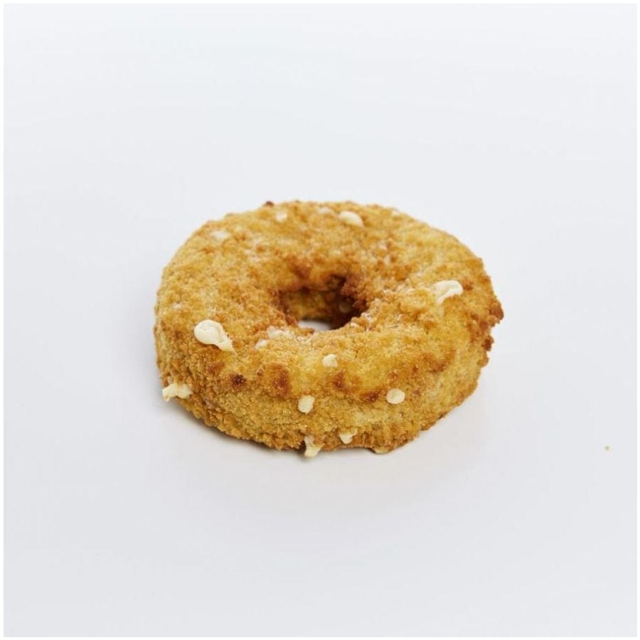 Donut de poulet et pépites de fromage pané
