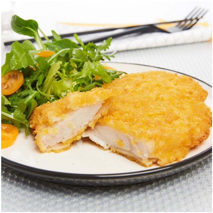 Escalope de poulet panée cornflakes