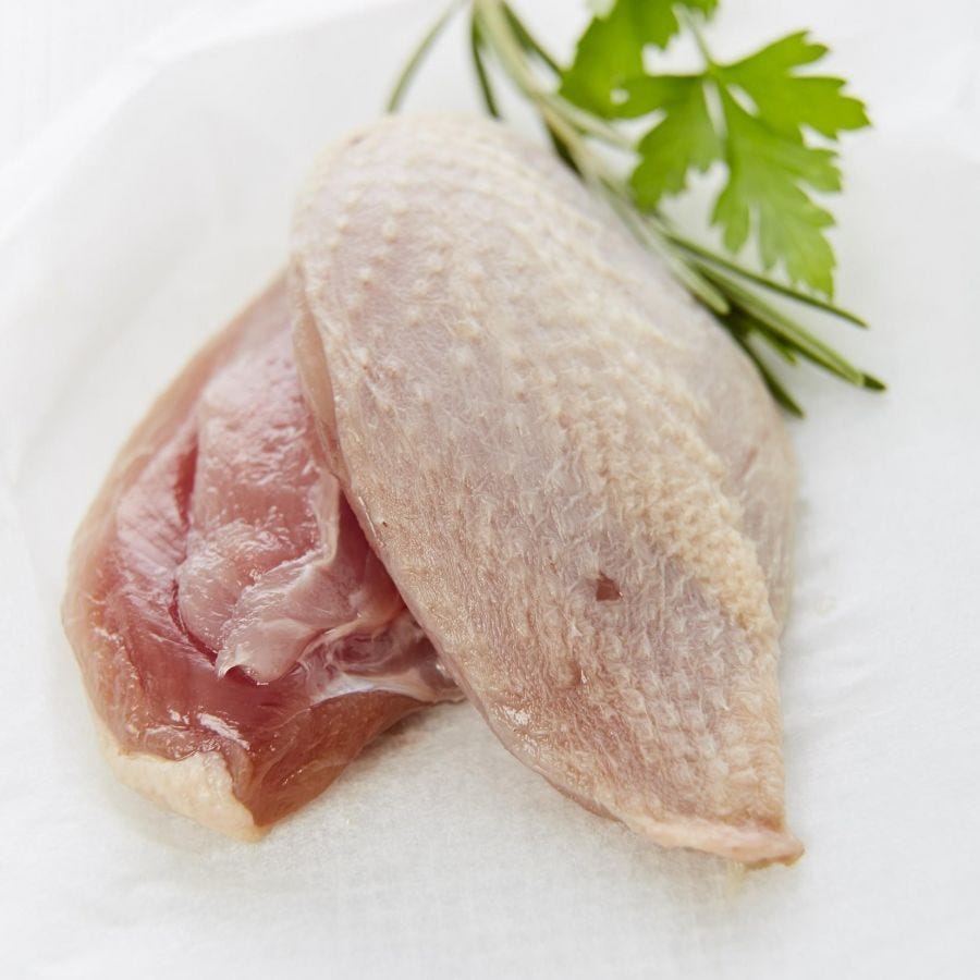 Filet de caille avec peau