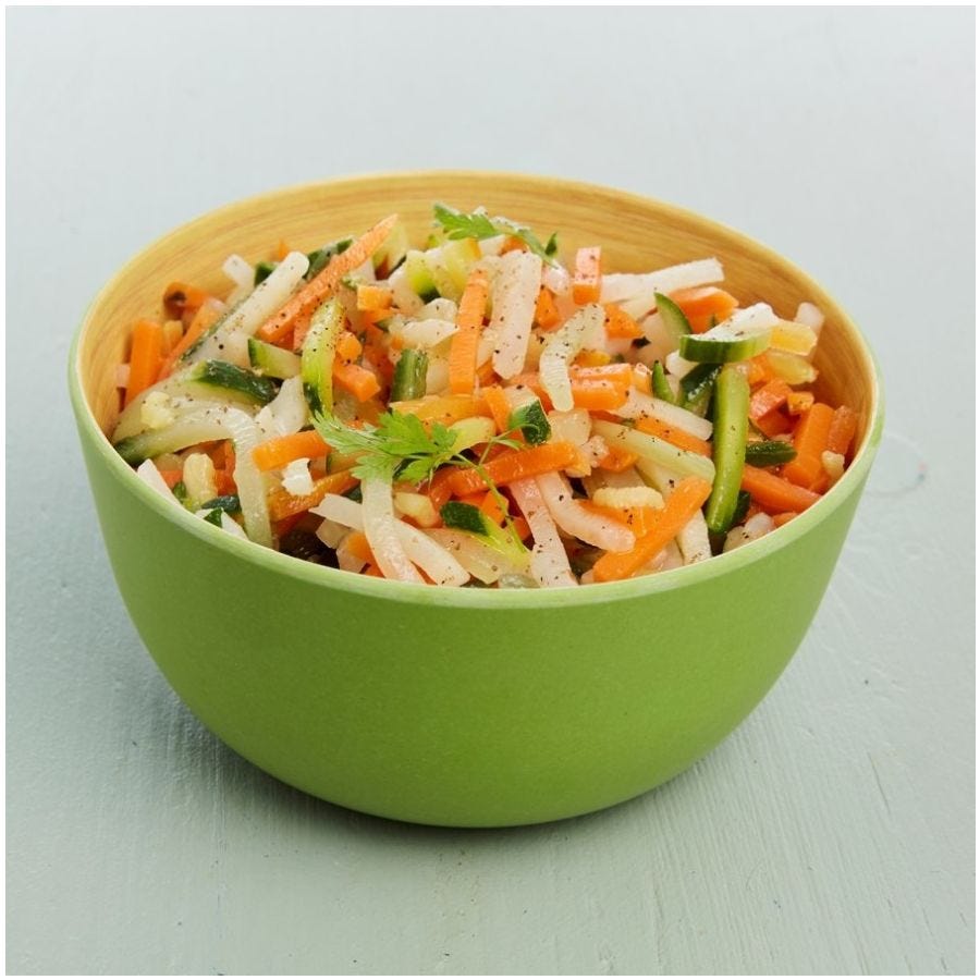 Julienne de légumes bio crue