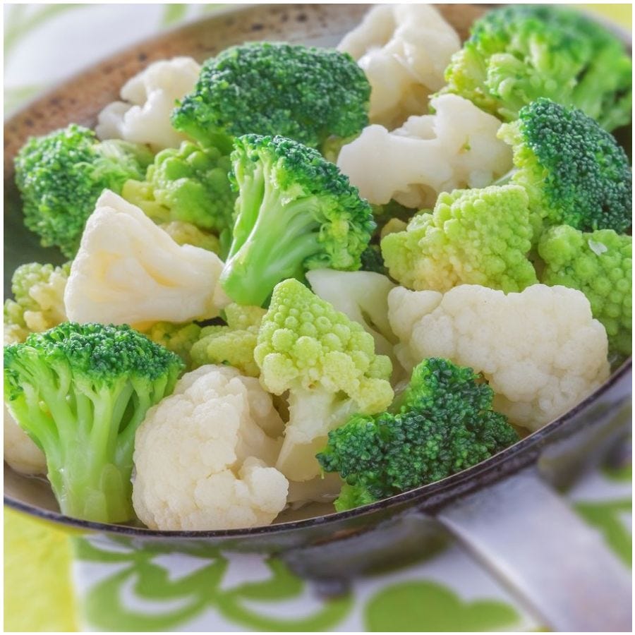 Mix chou fleur, brocoli et chou romanesco