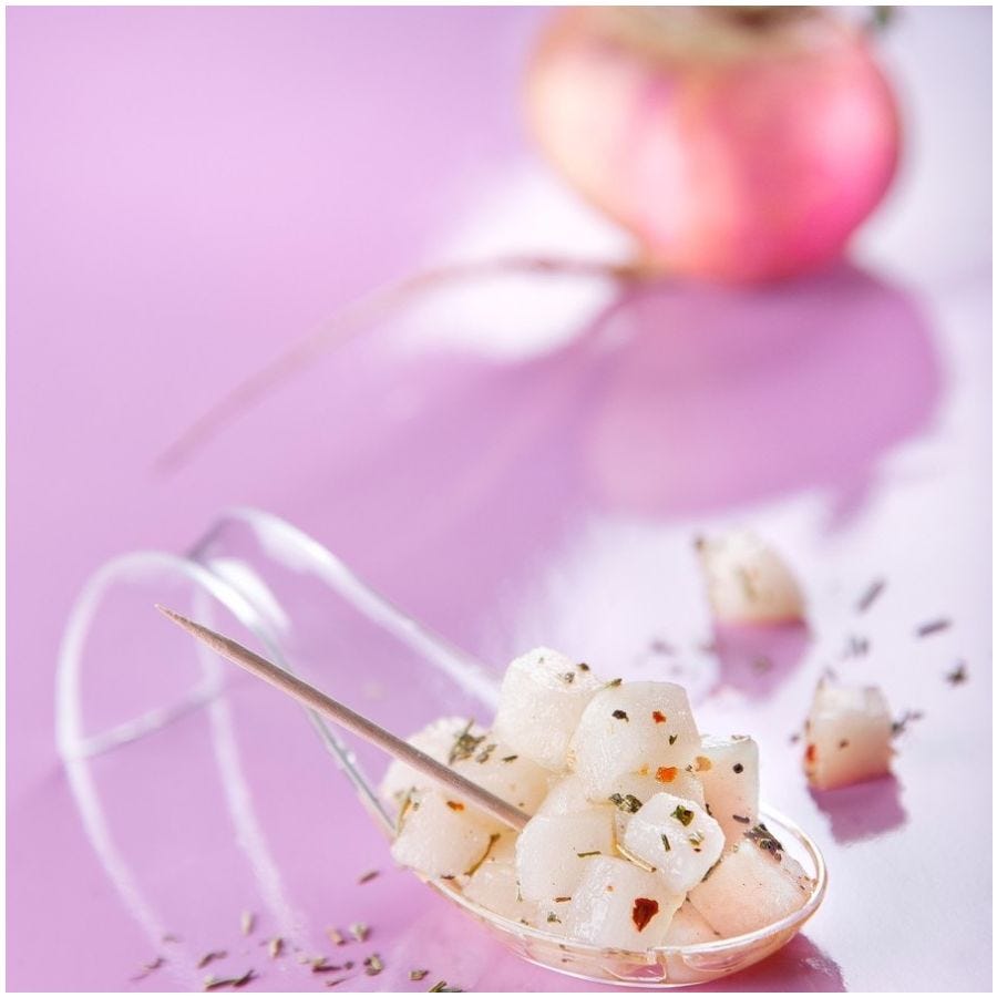 Navet blanc en cubes