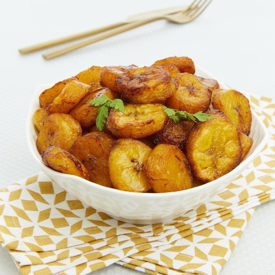 Banane plantain en rondelles