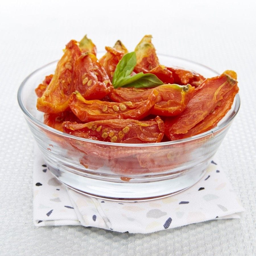 Tomate en segment mi-séchée