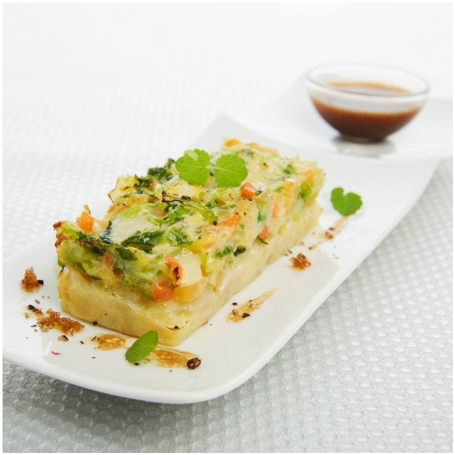 Lingot de pomme de terre choux et petits légumes