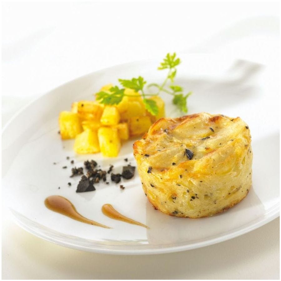 Mini gratin de pomme de terre à la truffe de chine