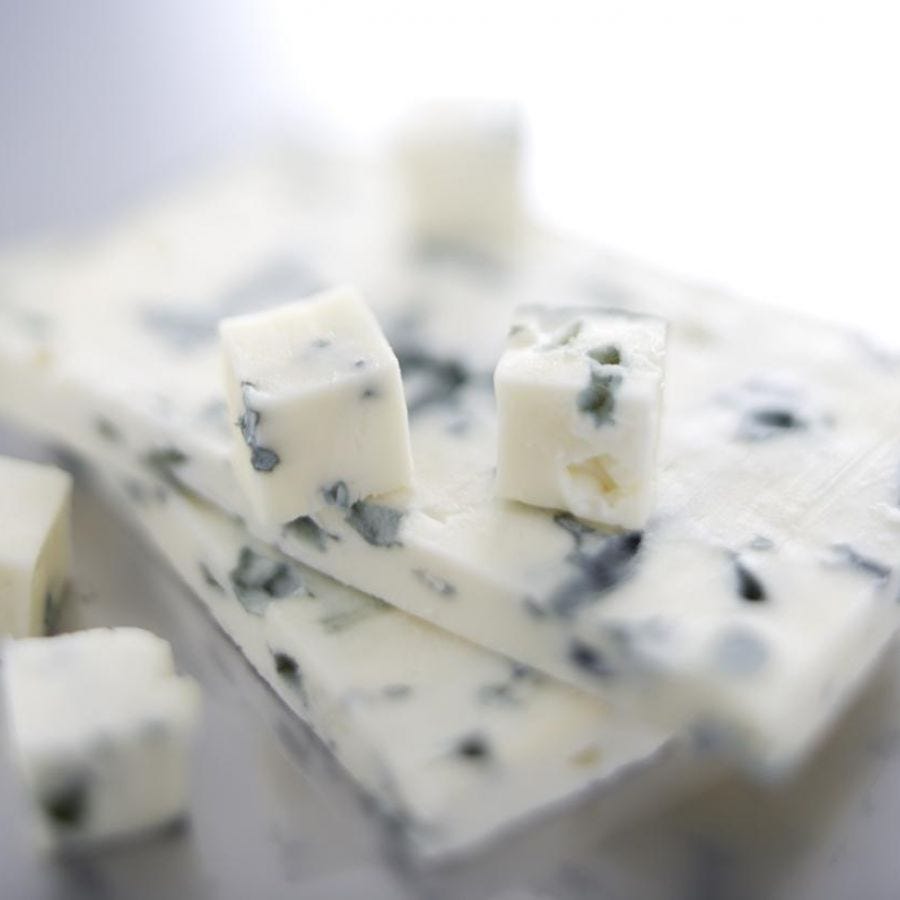 Bleu en cubes