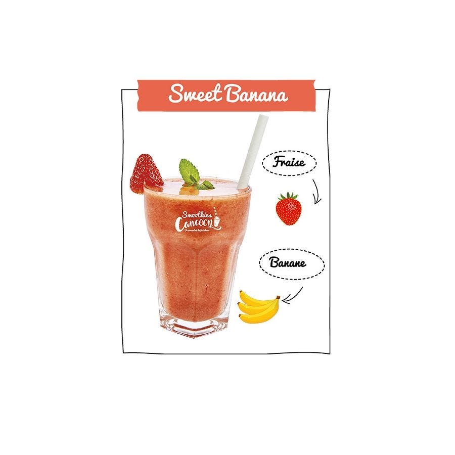 Smoothie fraise banane Sweet Banana