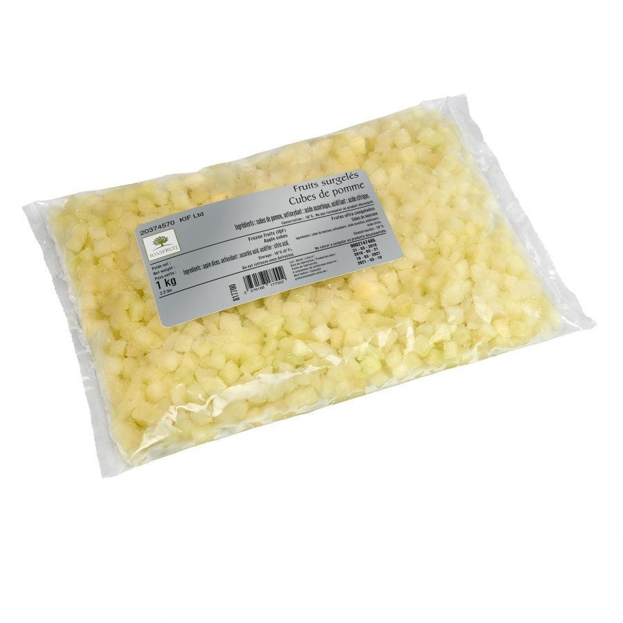 Pomme en cubes