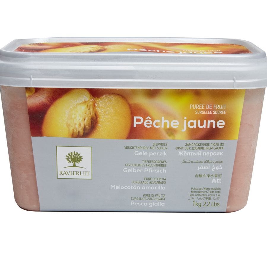 Purée de pêche jaune