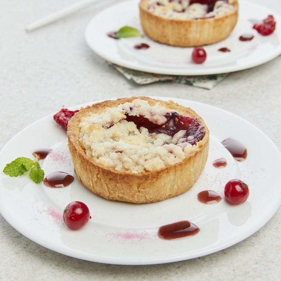 Tartelette crumble aux fruits rouges