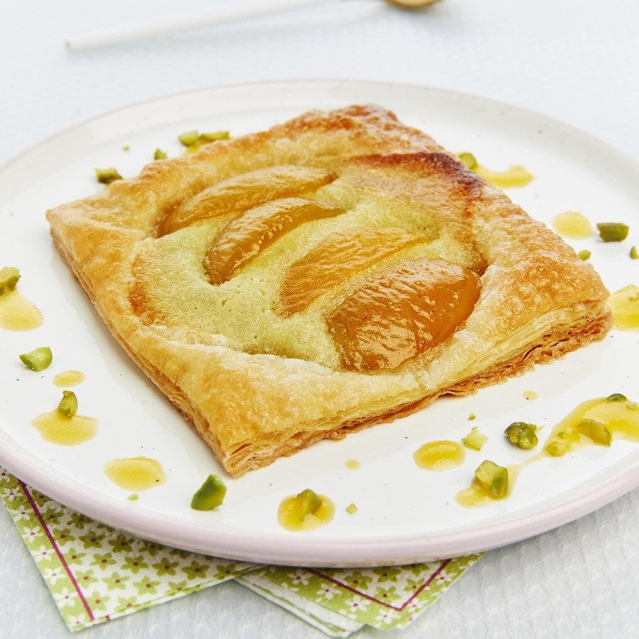 Tartelette abricot crème d'amande et pistache