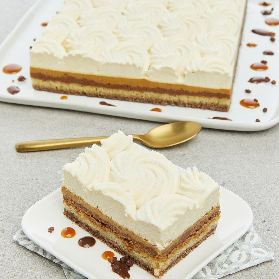 Entremets vanille caramel 