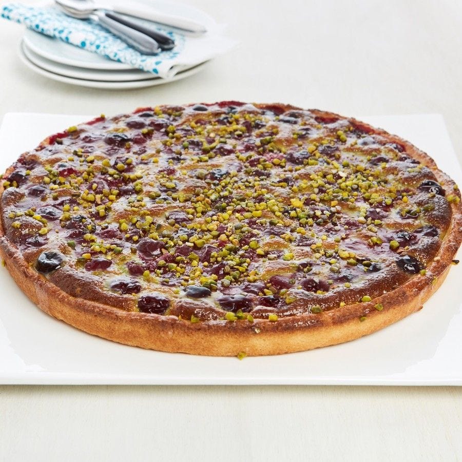 Tarte griotte pistache