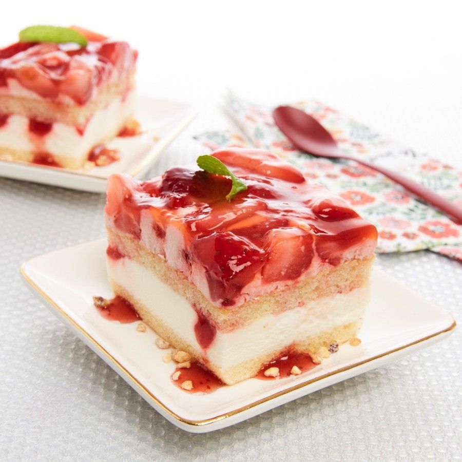 Gâteau à la fraise et au yaourt