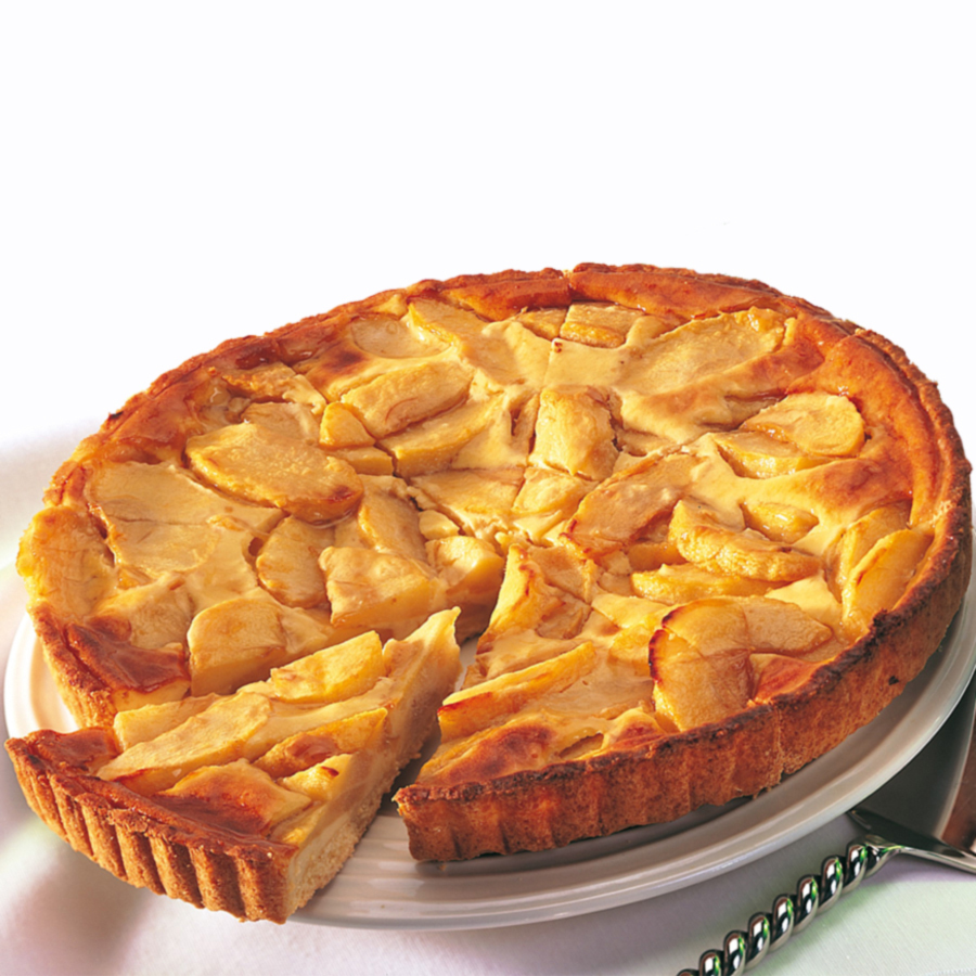 Tarte normande aux pommes prédécoupée