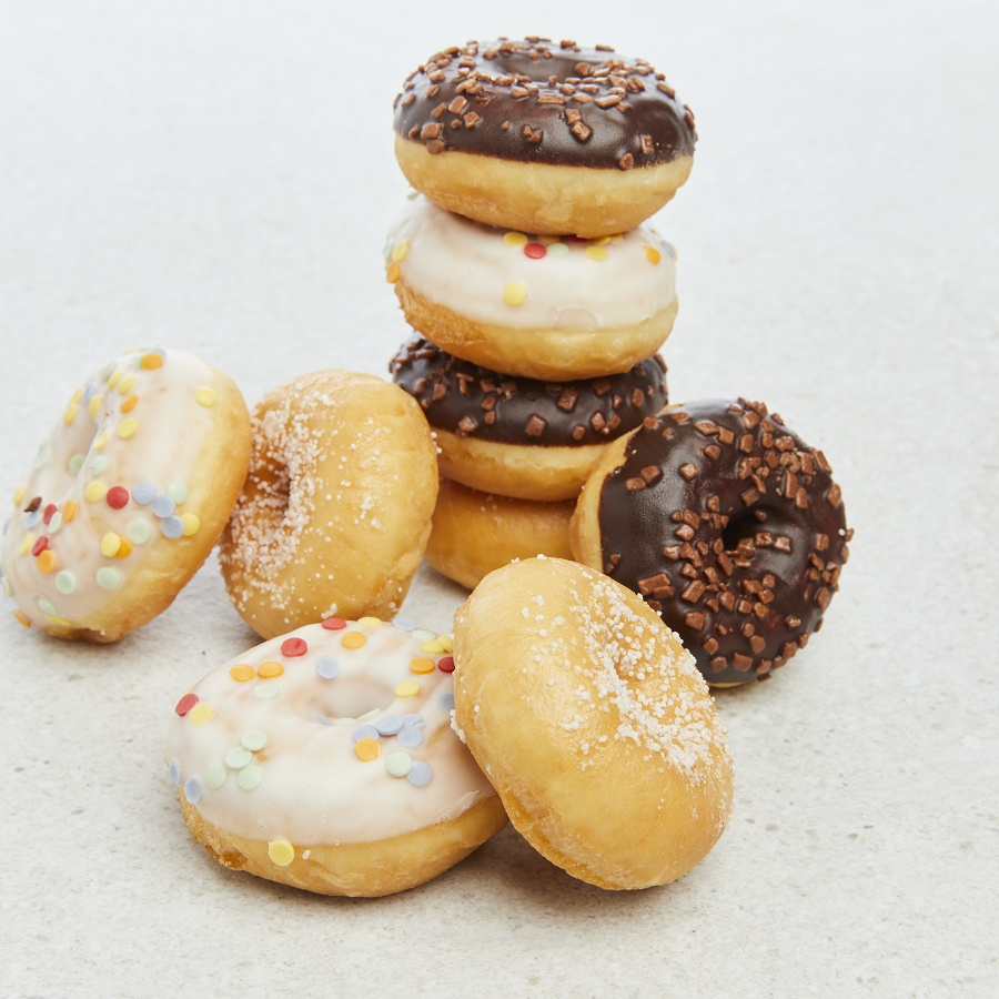 Assortiment de 108 mini donuts