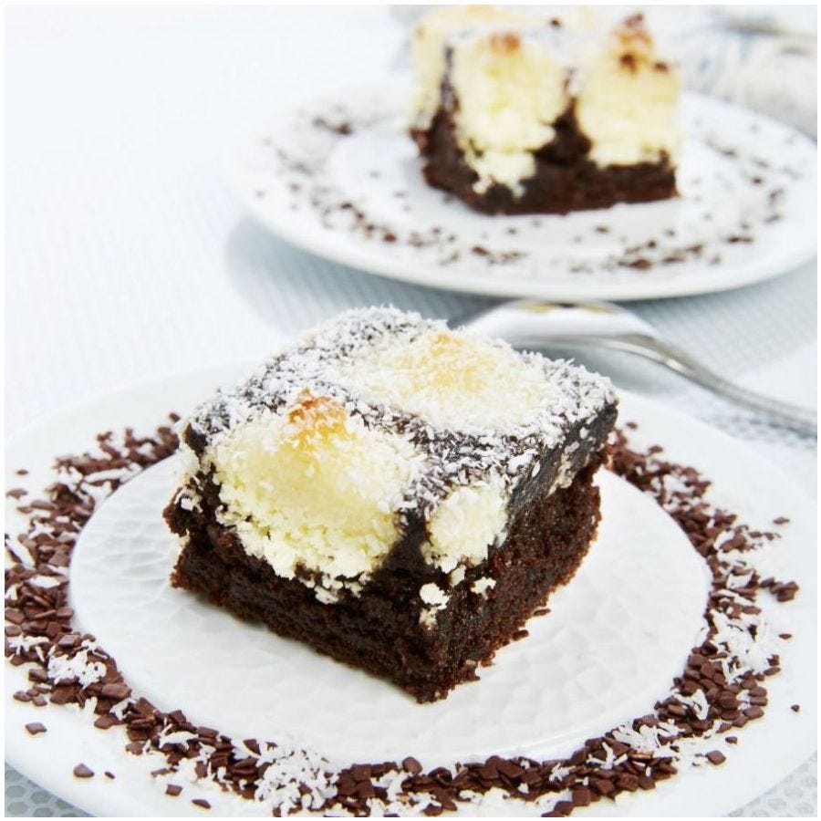 Gâteau moelleux chocolat noix de coco