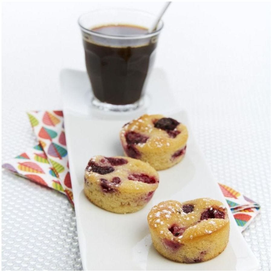 Mini clafoutis aux framboises