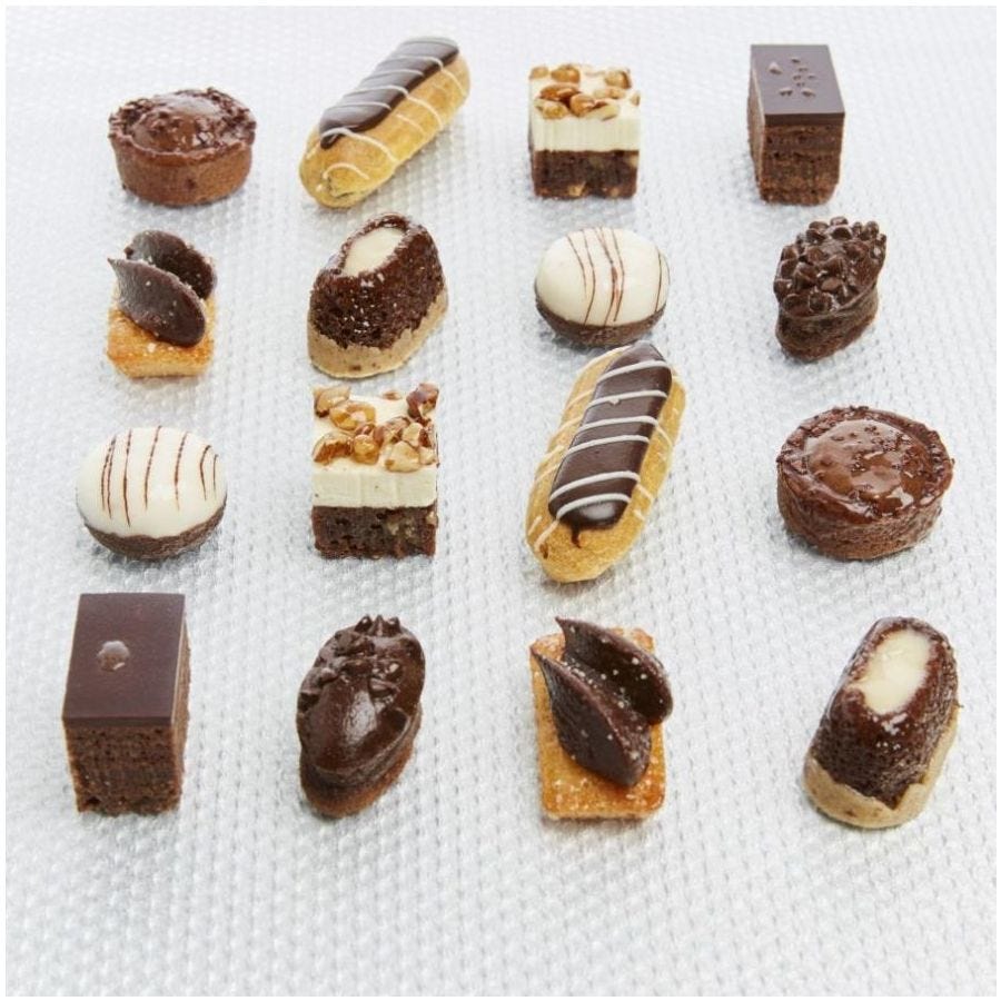 Assortiment de 48 petits fours Elégance & Chocolat