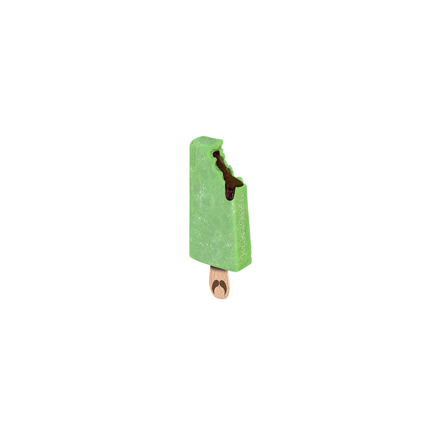 Paleta crème glacée menthe cœur chocolat