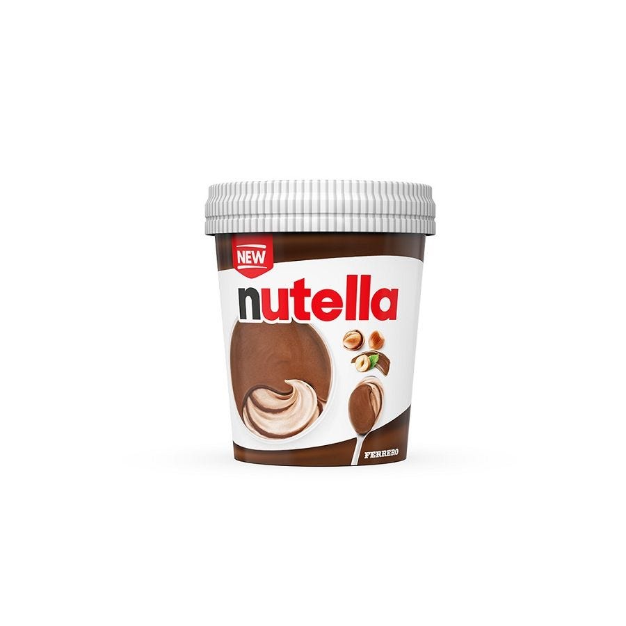 Pot de glace Nutella