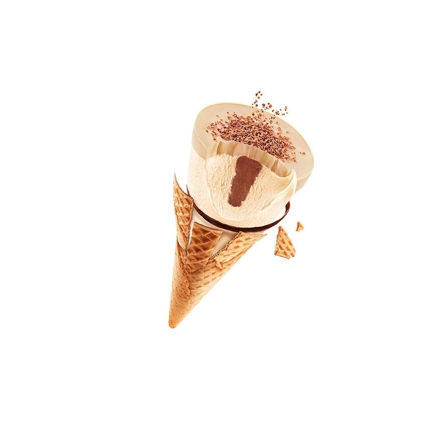 Cône Kinder Bueno white