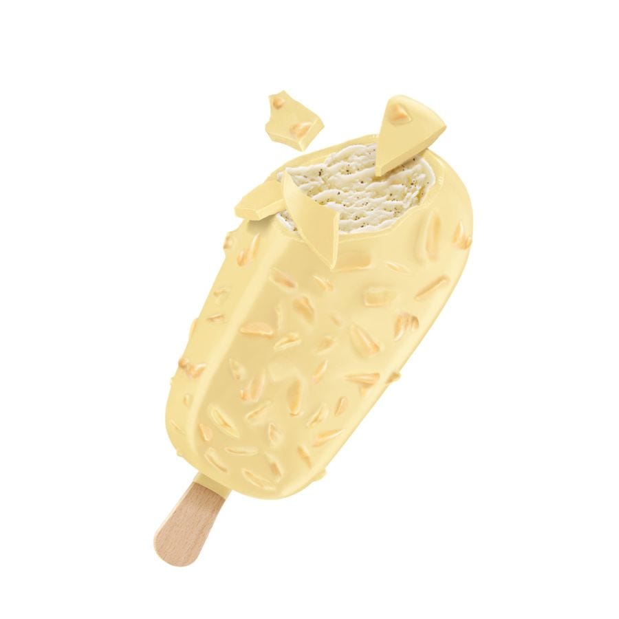 Bâtonnet vanille chocolat blanc amande