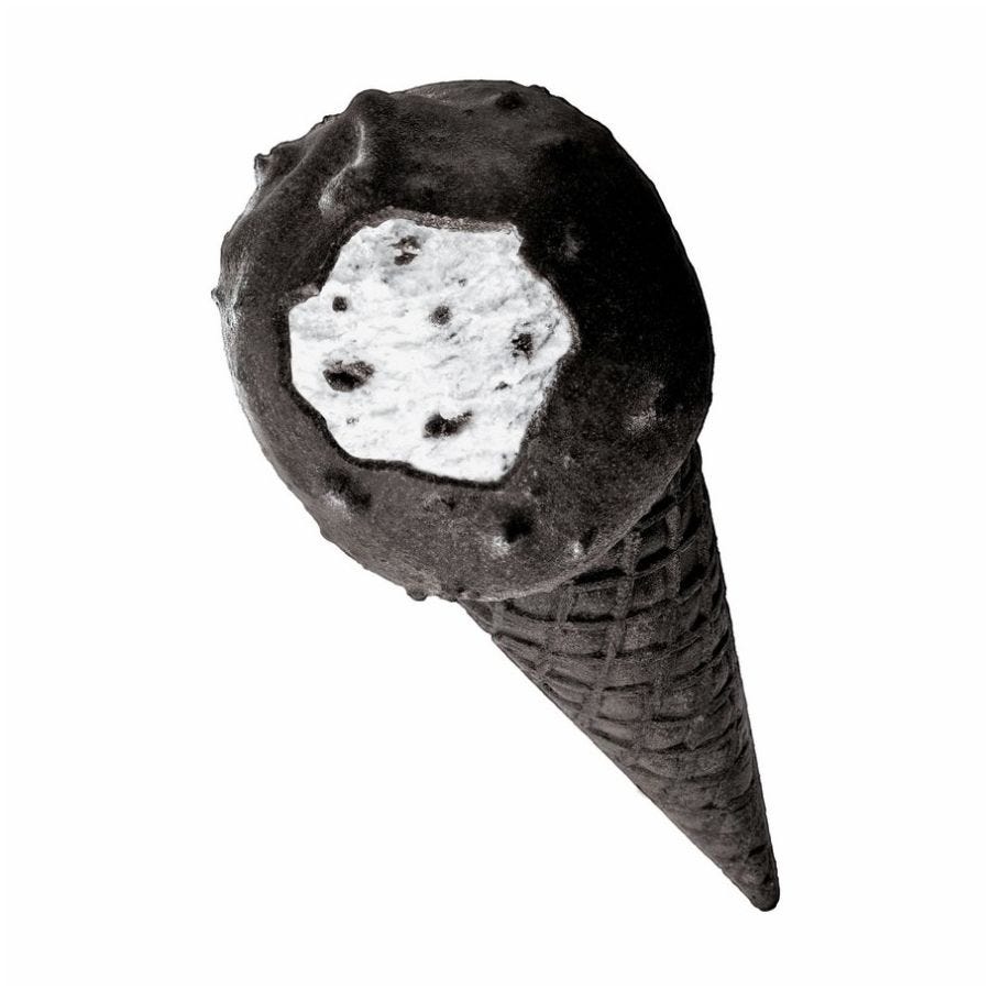 Cône Oreo ball top