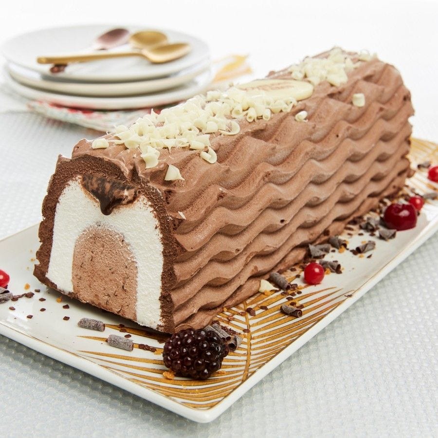 Buche glacée 3 chocolats 