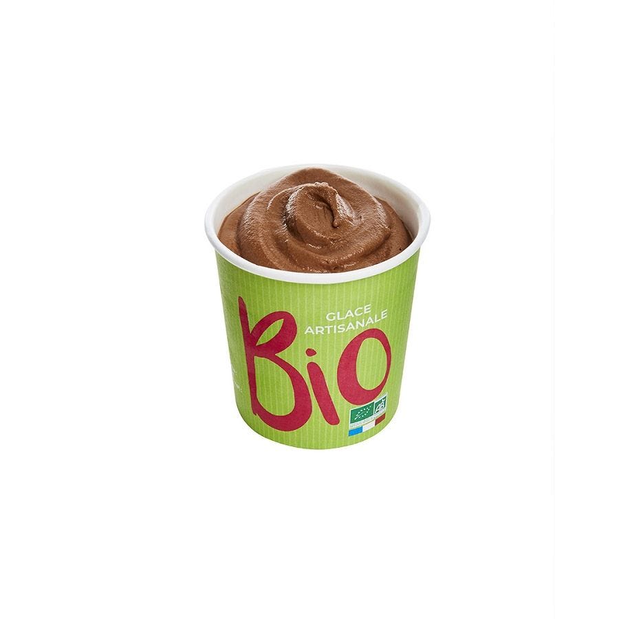 Pot crème glacée chocolat bio