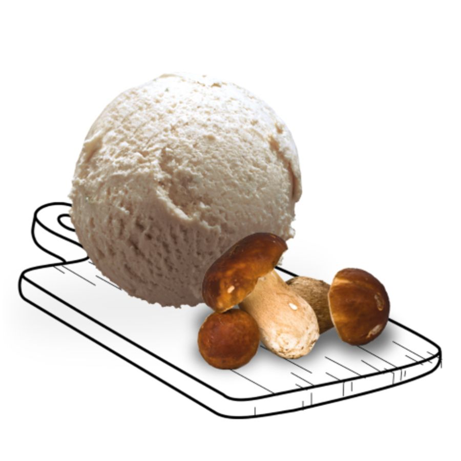 Glace cèpe artisanale