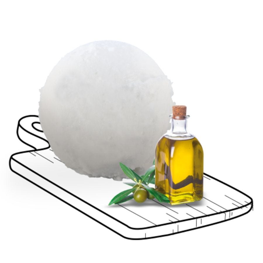 Glace huile d'olive artisanale