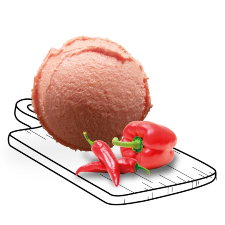 Glace poivron piment d'Espelette artisanale