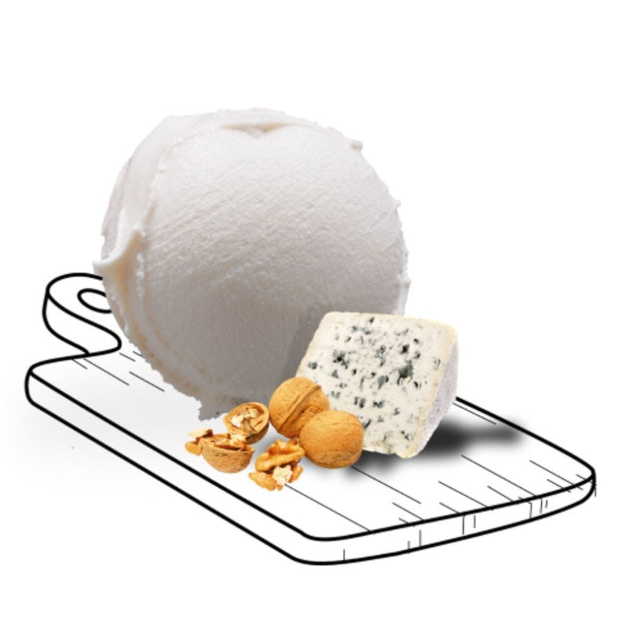Glace roquefort noix artisanale
