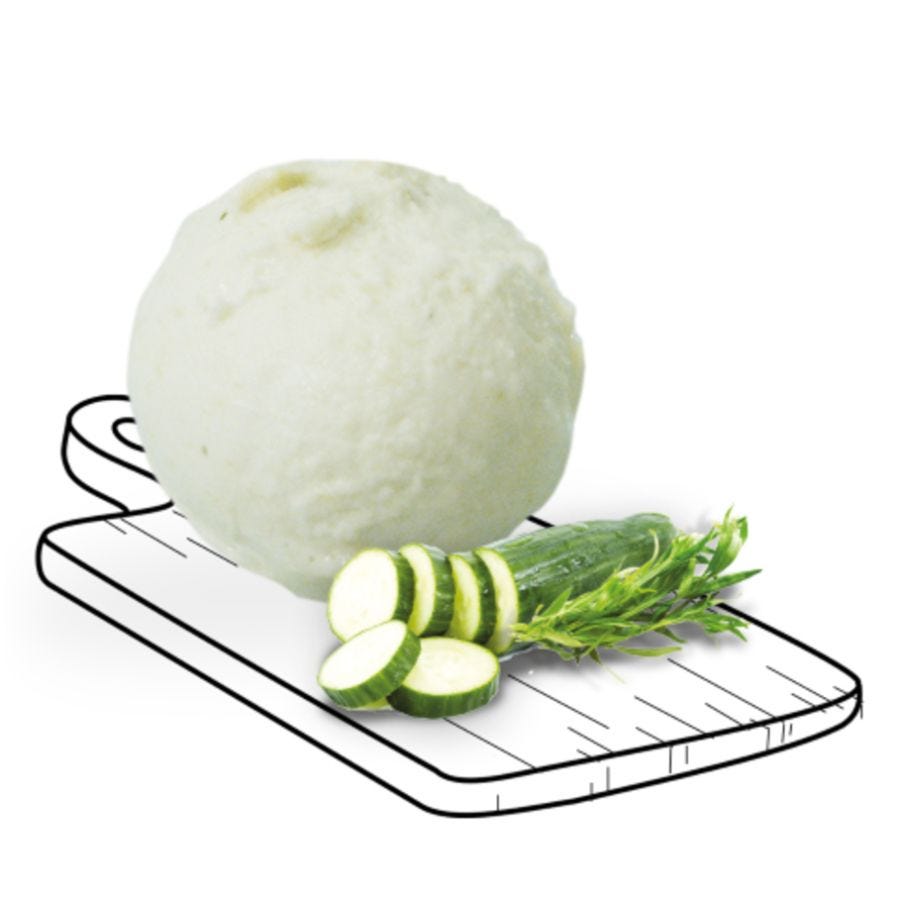 Sorbet concombre estragon artisanal