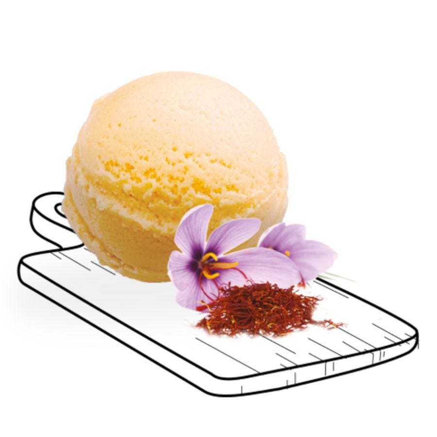 Glace safran du Dauphiné artisanale