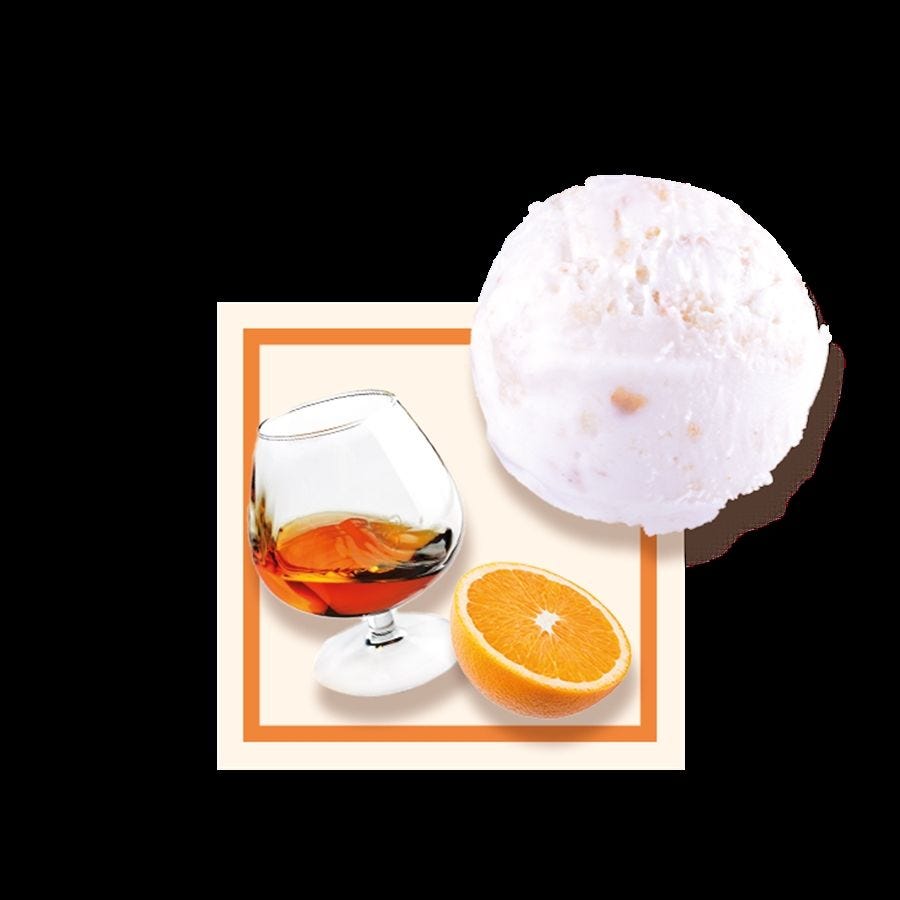 Glace Cointreau artisanale