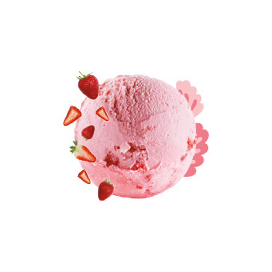 Crème glacée fraise bio