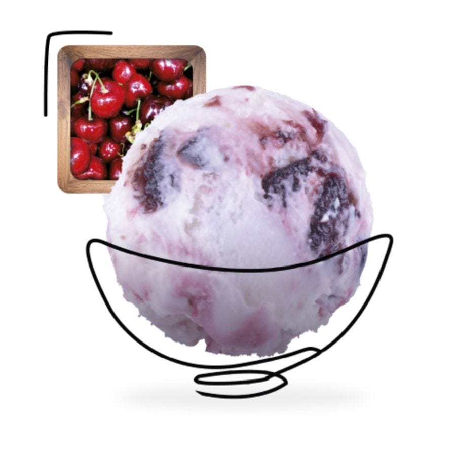 Glace amarena artisanale