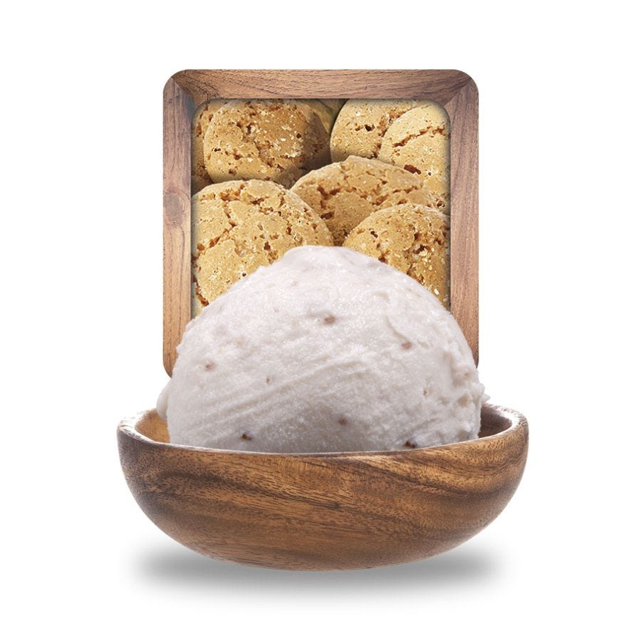 Glace amaretto artisanale